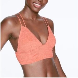 Smocked Triangle Bralette